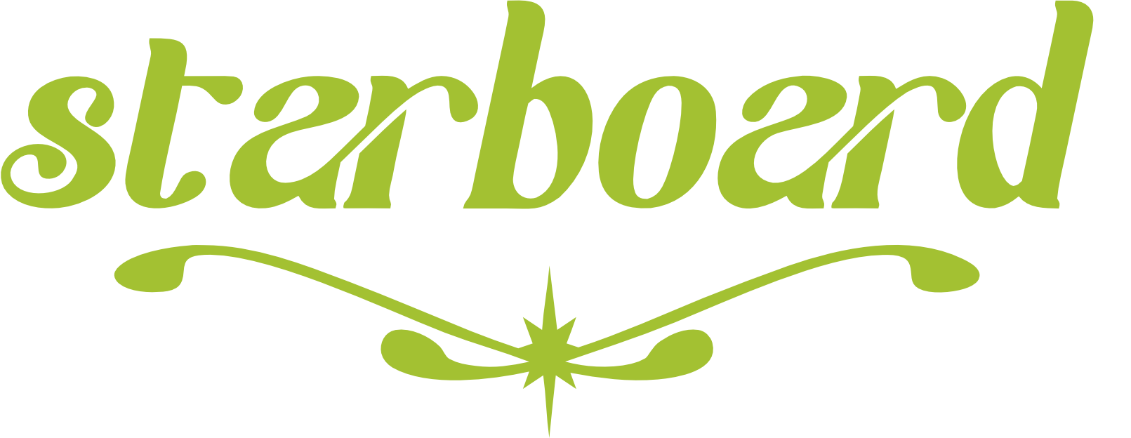 green logo on dark